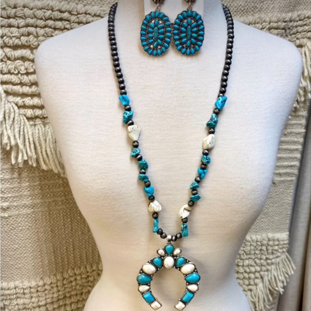 NEW Boho Jewelry Set necklace and earrings western festival stagecoach outfit